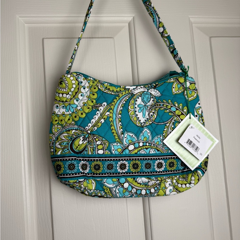 NWT Vera Bradley Peacock Molly Shoulder Bag NWT RETIRED PATTERN - LAST ONE - Picture 5 of 6